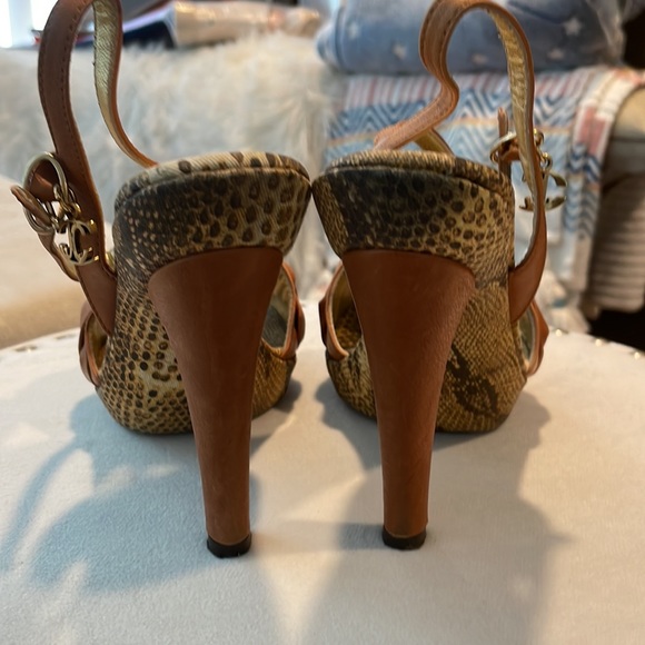 ✨🤎Just cavalli leather braided heel✨✨ - Picture 3 of 6